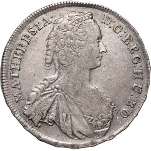 Hungary, Maria Teresa, 1/2 Thaler 1745 KB, Kremnitz