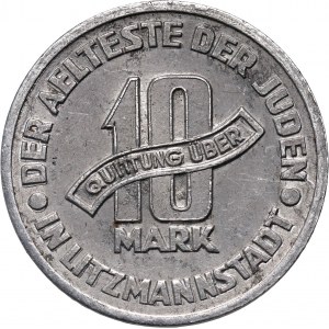 Lodz ghetto, 10 marks 1943, Lodz, aluminum