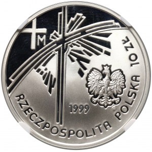 III RP, 10 złotych 1999, Jan Paweł II - Papież Pielgrzym