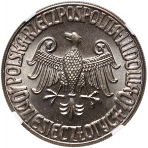 People's Republic of Poland, 10 zloty 1964, Warsaw, Casimir the Great, PRÓBA, copper-nickel