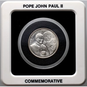 Third Republic, 200000 gold 1991, John Paul II, SAMPLE, silver