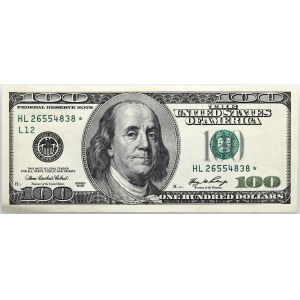 USA, Federal Reserve Note San Francisco, 100 Dollars 2006, series HL, star