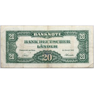 Germany, 20 mark 1949, series P