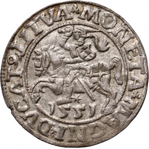 Sigismund II. Augustus, halber Pfennig 1551, Vilnius