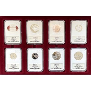 Third Republic, set of 8 silver collector coins from 2013