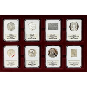 Third Republic, set of 8 silver collector coins of 2017
