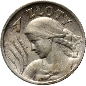 II RP, 1 zloty 1925, London, Harvester