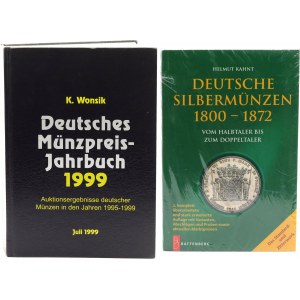 Helmut Kahnt, Silver German coins 1800 - 1872 + K.Wonsik, Quotations of German coins (Silesian type) in the years 1995-1999