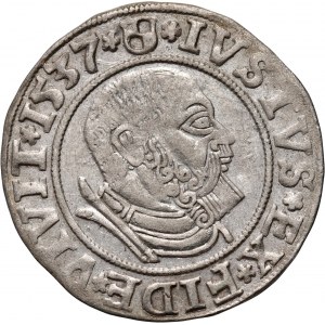 Prusy Książęce, Albert Hohenzollern, grosz 1537, Królewiec