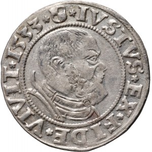 Prusy Książęce, Albert Hohenzollern, grosz 1533, Królewiec