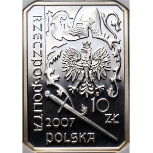 III RP, 10 złotych 2007, Rycerz Ciężkozbrojny