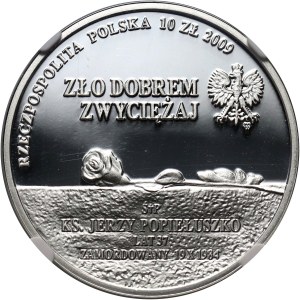 III RP, 10 złotych 2009, ks. Jerzy Popiełuszko