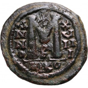 Bizancjum, Justynian I 527-565, follis, 35 mm, Nikomedia