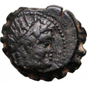 Řecko, Seleukovské království, Antiochus VI Dionysius 144-142 př. n. l., bronzový serratus, Antiochie