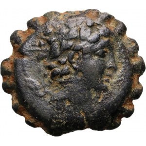 Greece, Seleukid Kingdom, Antiochos VI Dionysos 144-142 BC, Bronze Serratus, elephant, Antioch