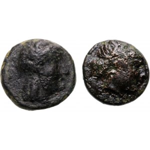Greece, Mysia, Pergamon IV-III cent. BC, 2 Bronze coins