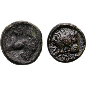 Griechenland, Mysien, Pergamon 4.-3. Jahrhundert v. Chr., Satz von 2 Bronzen