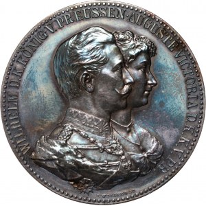 Germany, Prussia, Medal ND, Wedding Anniversary of William II and Augusta Victoria