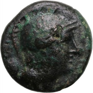 Řecko, Mýsie, Pergamon, Attalos II Philadelphos 160-139 př. n. l., bronz