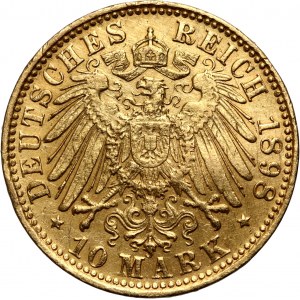 Germany, Bavaria, Otto, 10 Mark 1895 D, Munich