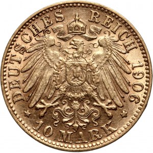 Germany, Hamburg, 10 Mark 1906 J, Hamburg
