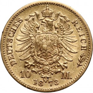 Germany, Saxony, John V, 10 Mark 1873 E