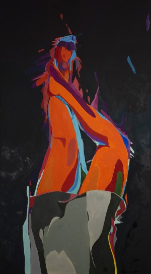 Ewa Krzywińska, her feet in a dream (dyptyk), 2021