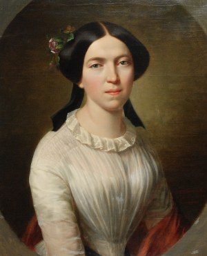 Ksawery Jan KANIEWSKI (1805-1867), Portret młodej kobiety