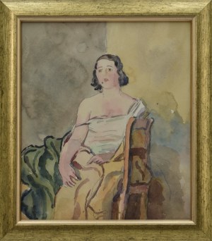 Leonard PĘKALSKI (1896-1944), Kobieta w fotelu [Siedząca]