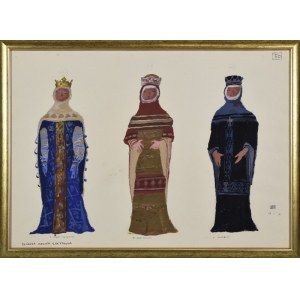 Otto AXER (1906-1983), Královna Jadwiga Krátká - návrhy kostýmů: