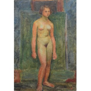 Zdzislaw CYANKIEWICZ (1912-1981), Nude of a standing woman
