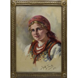 Sylveriusz SASKI (1864-1954), Dievča z Bronowíc, 1928