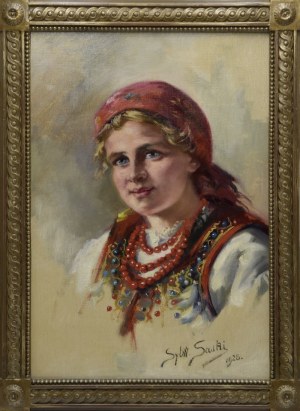 Sylweriusz SASKI (1864-1954), Dziewczyna z Bronowic, 1928