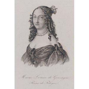 Marie Louise de Gonzague | Ludwika Maria Gonzaga /rycina 1836/