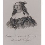 Marie Louise de Gonzague | Ludwika Maria Gonzaga /rycina 1836/