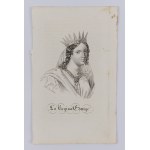 La Regina Edwige | Św. Jadwiga Andegaweńska /rycina 1831/