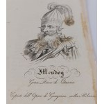 Mendog Gran Duca di Lituania | Mendog - Grand Duke of Lithuania /rice 1831/.