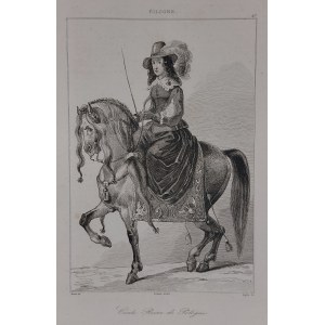 Cecile Reine de Pologne | Królowa Cecylia Renata /rycina 1840/