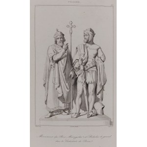 Monument des Rois Mieczyslas I et Boleslas le grand dans la Cathedrale de Posen | Pomnik Królów Mieszka I i Bolesława Chrobrego w Poznaniu /rycina 1840/