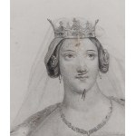 Hedwige Reine des Polonais | Königin Jadwiga /Rycina 1837-1838/.