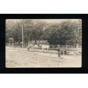 Majdan near Cisna. Narrow-gauge railroad station circa 1915. (40)