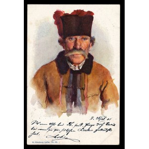 Pohlednice s portrétem rolníka (163)