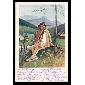 Pocztówka z wizerunkiem górala (166)