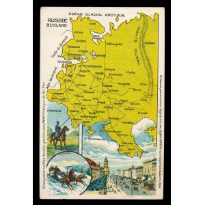 Francja Pocztówka-mapa „Rosja” (376)