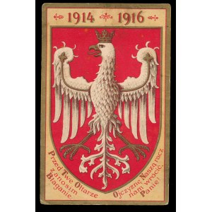 Królestwo Polskie Pocztówka patriotyczna Przed Twe Ołtarze zanosim Błaganie [...] 1914-1916 (379)