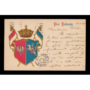 Vlastenecká pohlednice Pro Polonia (655)