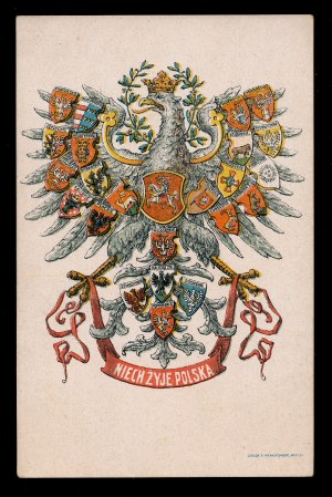 Pocztówka patriotyczna Niech żyje Polska (770)