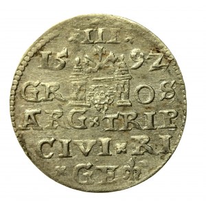 Zygmunt III Waza, Trojak 1592, Ryga (25)