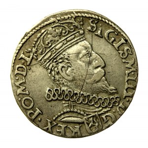 Sigismund III. Vasa, Trojak 1602 Krakau - umgedreht 2 (39)