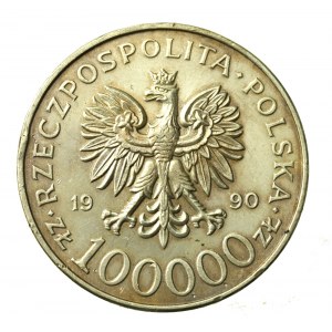 III RP, 100.000 złotych 1990 Solidarność typ A (812)